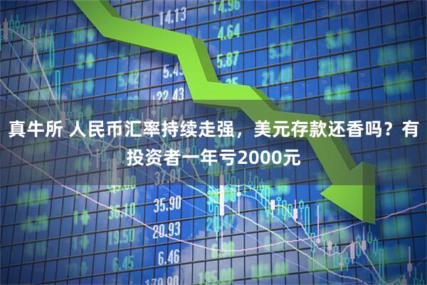 真牛所 人民币汇率持续走强，美元存款还香吗？有投资者一年亏2000元
